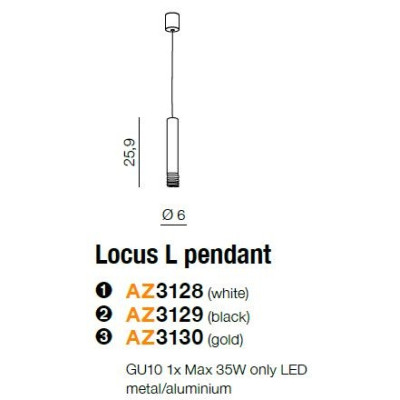 Lampa wisząca Locus L AZ3128 - AZzardo