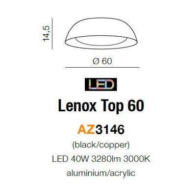 Plafon Lenox Top 60 DIMM AZ3146- AZzardo
