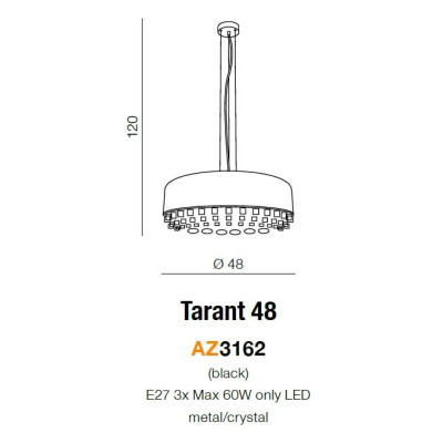Lampa wisząca Tarant 48 AZ3162- AZzardo