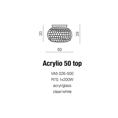 Plafon ACRYLIO AZ0053 - Azzardo