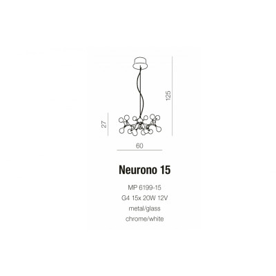 Lampa wisząca NEURONO 15 AZ0107 - Azzardo