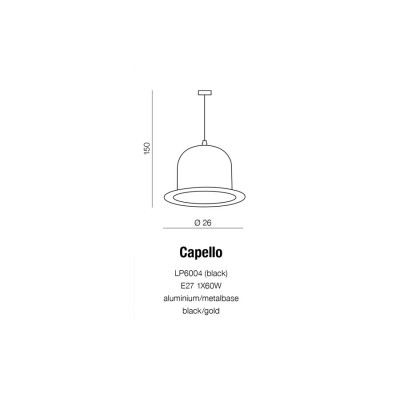 Lampa wisząca CAPELLO AZ0297 - Azzardo