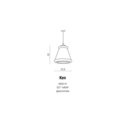 Lampa wisząca KEN AZ0453 - Azzardo