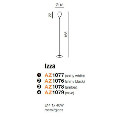 Lampa podłogowa IZZA AZ1076 - Azzardo