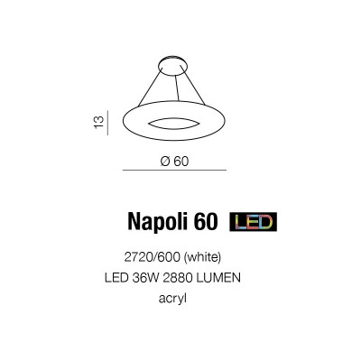 Lampa wisząca NAPOLI 60 AZ1316 - Azzardo