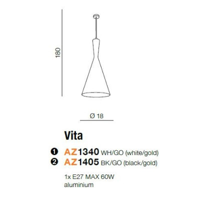 Lampa wisząca VITA AZ1340 - Azzardo