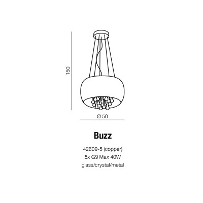 Lampa wisząca / Plafon BUZZ AZ1646 – Azzardo