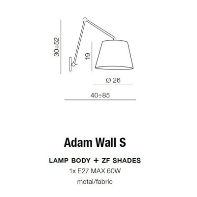 Stelaż ADAM WALL S AZ1843 - Azzardo