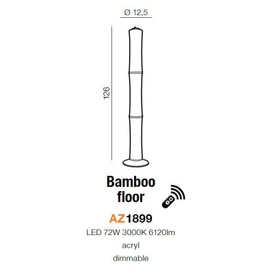 Lampa podłogowa BAMBOO AZ1899 - Azzardo