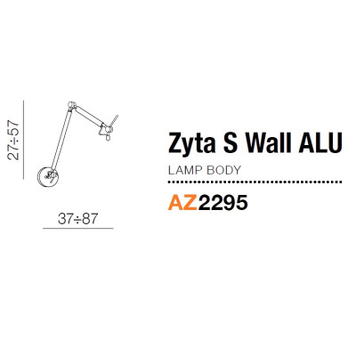 Stelaż ZYTA WALL S ALU AZ2295 - Azzardo