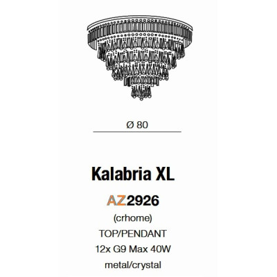 Plafon KALABRIA XL AZ2926 - Azzardo
